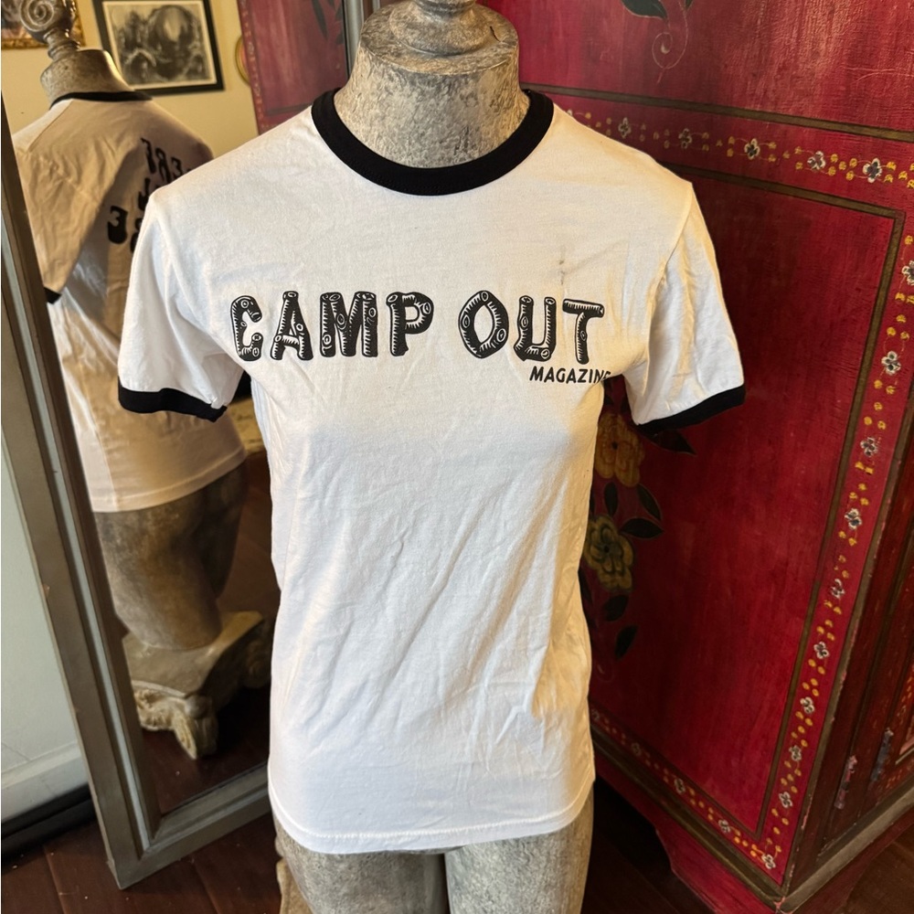 Campout ringer tee